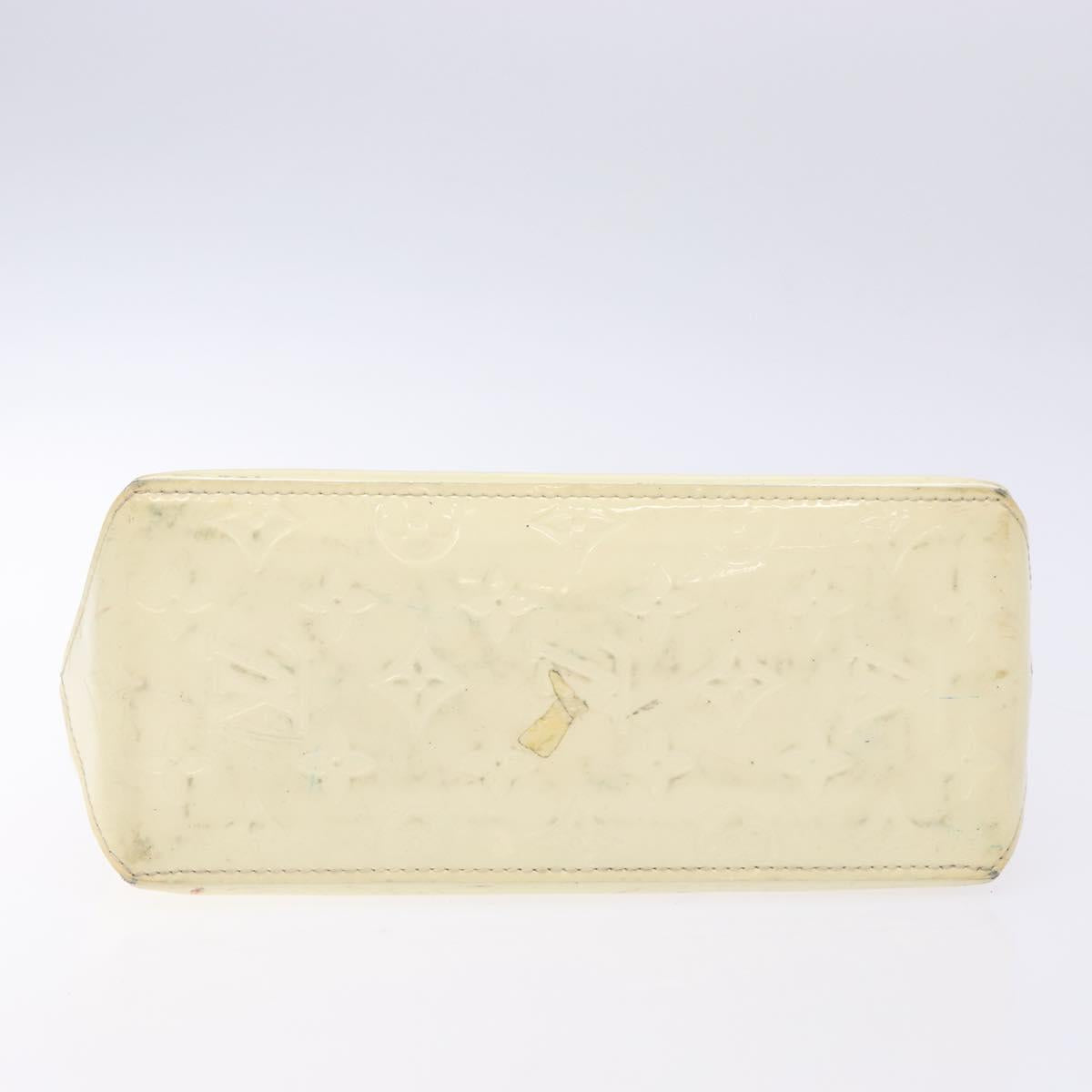 LOUIS VUITTON Monogram Vernis Reade PM Hand Bag Perle M91336 LV Auth 138316