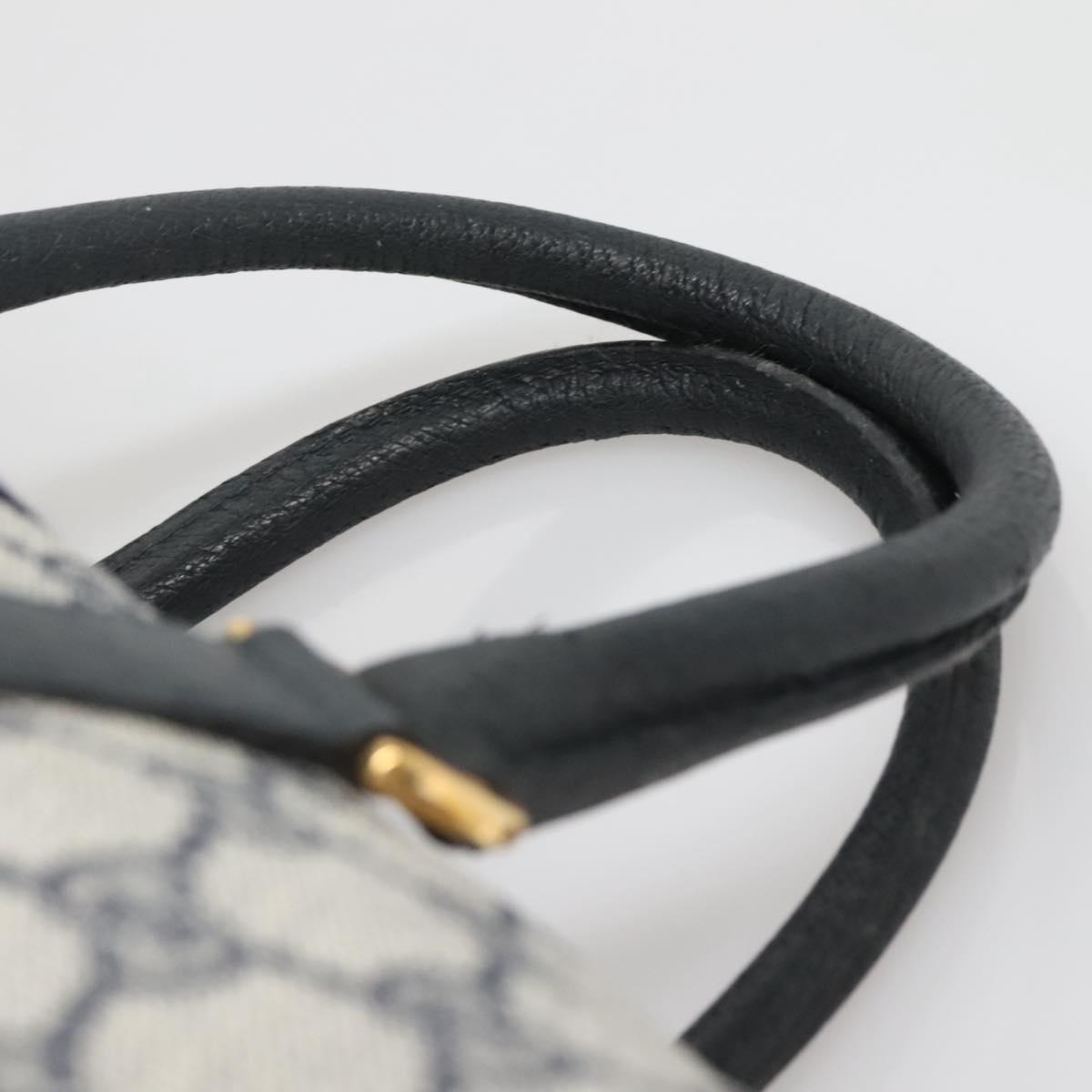 GUCCI GG Supreme Sherry Line Boston Bag PVC Navy Red gold 69 02 006 Auth 138326