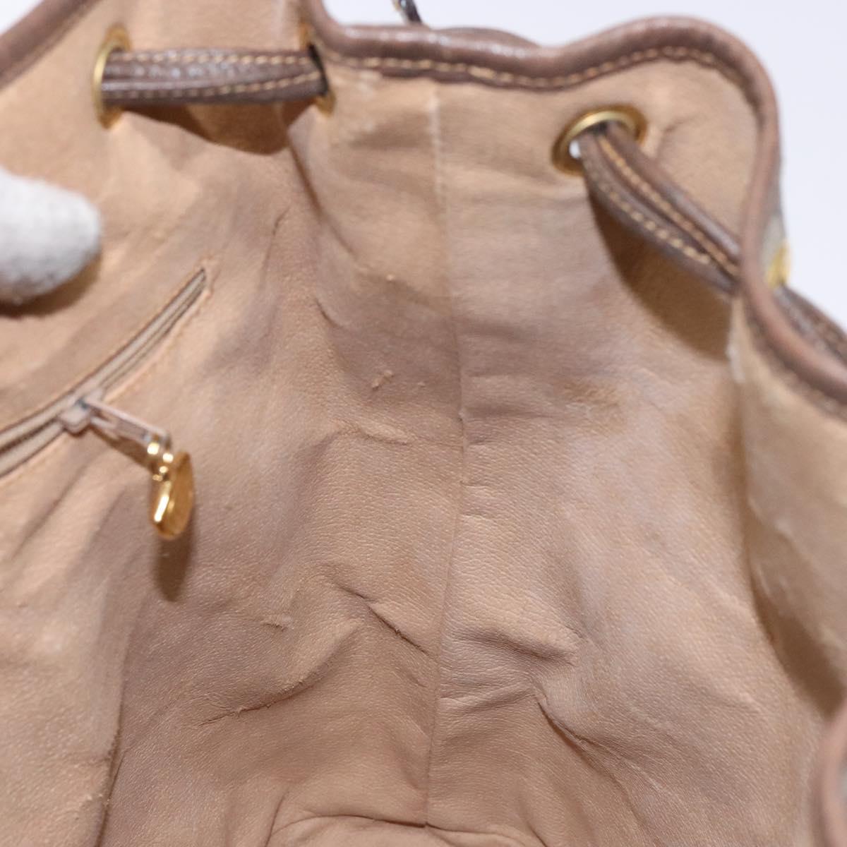 GUCCI GG Supreme Web Sherry Line Shoulder Bag PVC Beige 001 084 0850 Auth 138327