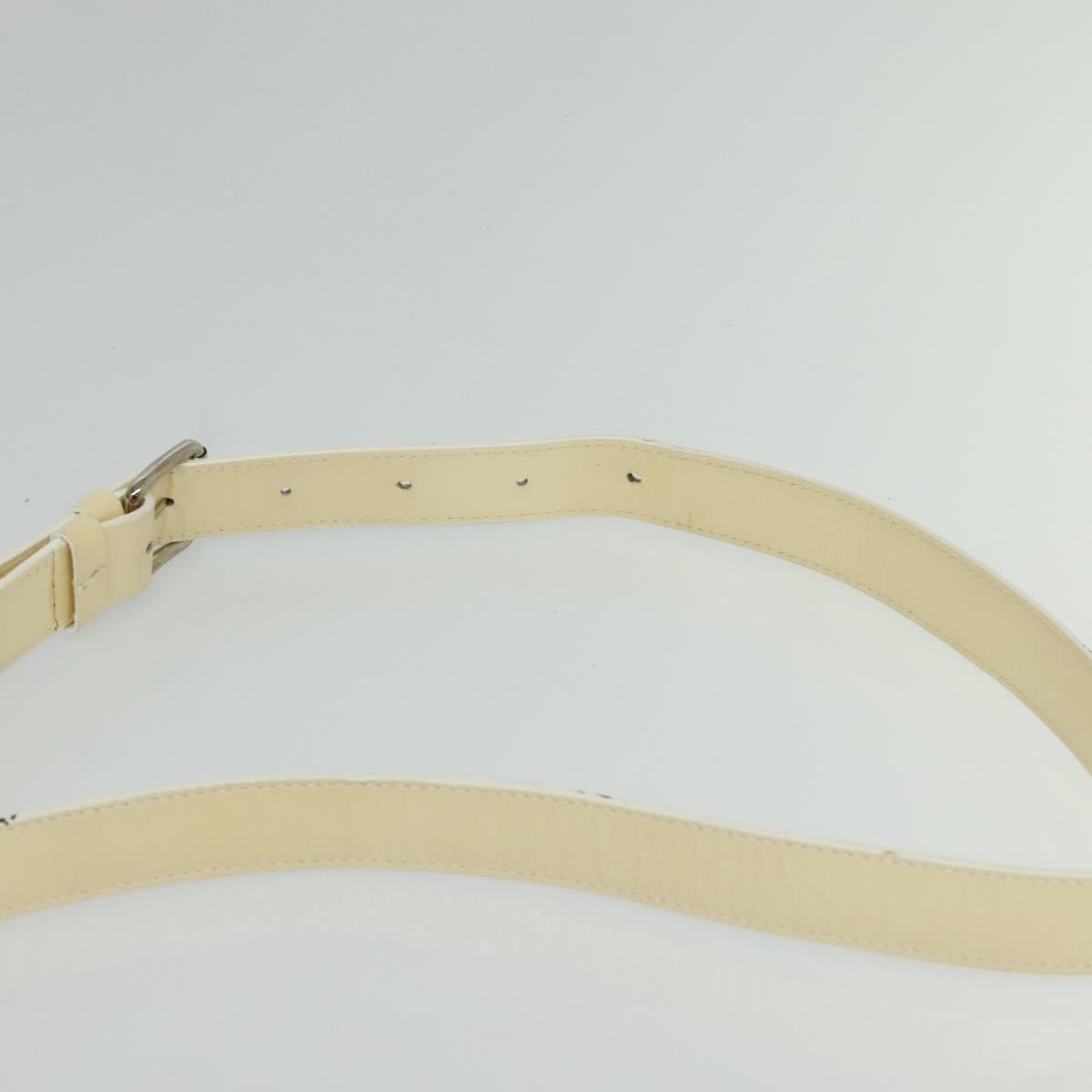 CELINE Macadam Canvas Shoulder Bag Light Blue Silver Auth 138328