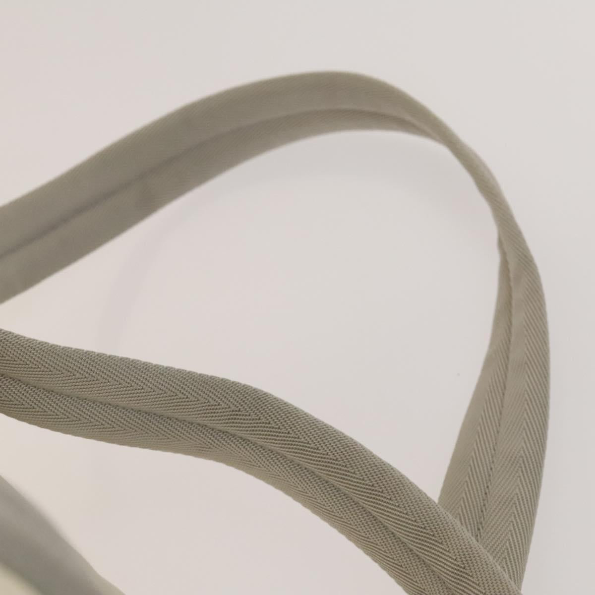 PRADA Backpack Nylon White Silver Auth 138353