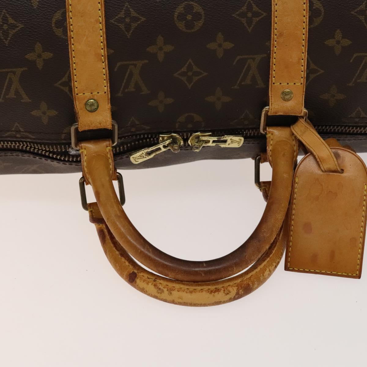 LOUIS VUITTON Monogram Keepall 50 Boston Bag M41426 LV Auth 138362