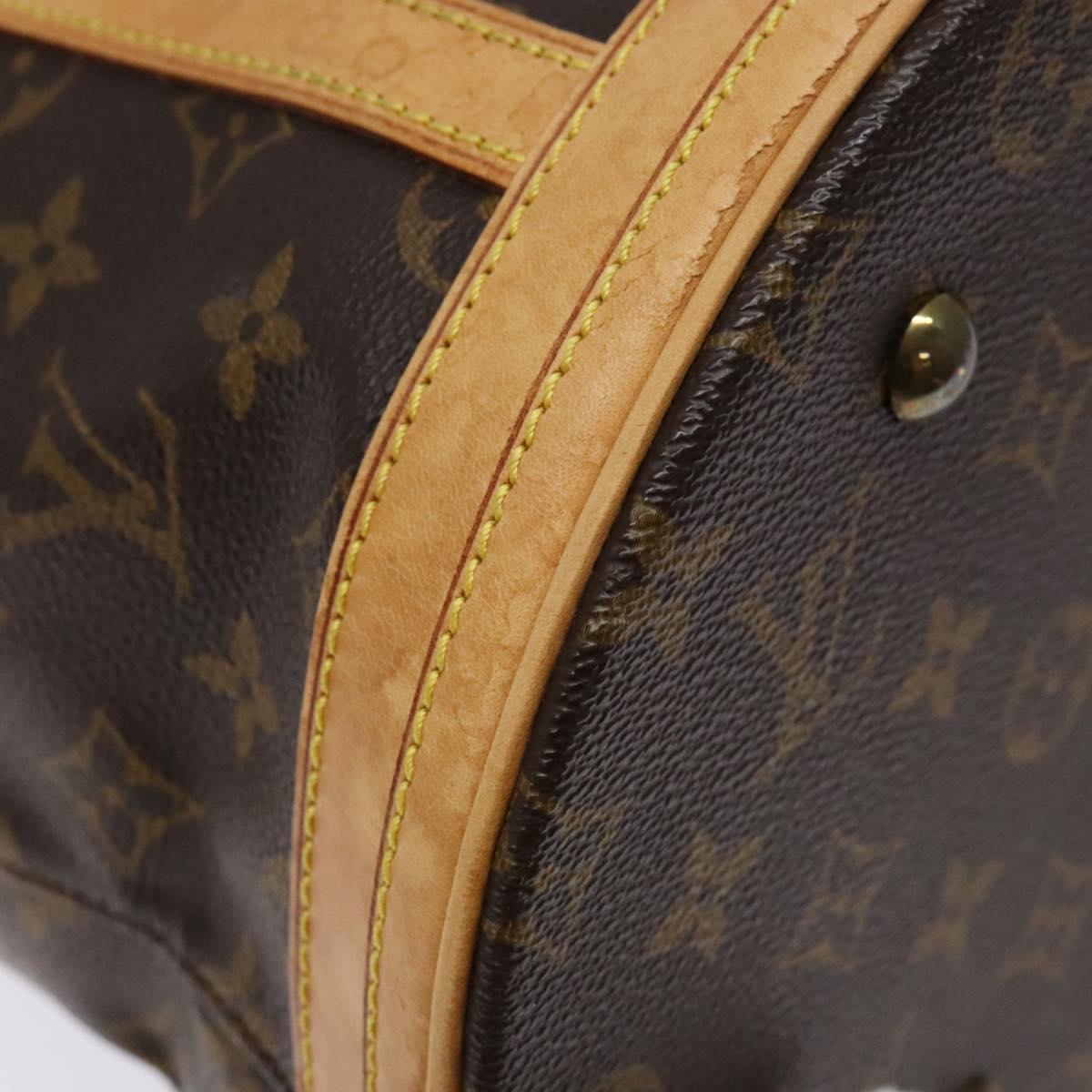 LOUIS VUITTON Monogram Bucket GM Shoulder Bag M42236 LV Auth 138364