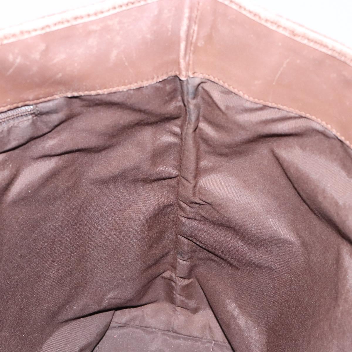 GUCCI GG Canvas Tote Bag Brown Gold 002 1098 Auth 138369