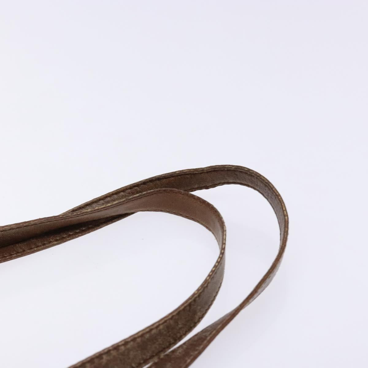 GUCCI GG Canvas Tote Bag Brown Gold 002 1098 Auth 138369