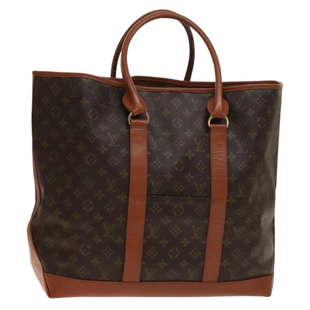 LOUIS VUITTON Monogram Sac Weekend GM Tote Bag M42420 LV Auth 138374