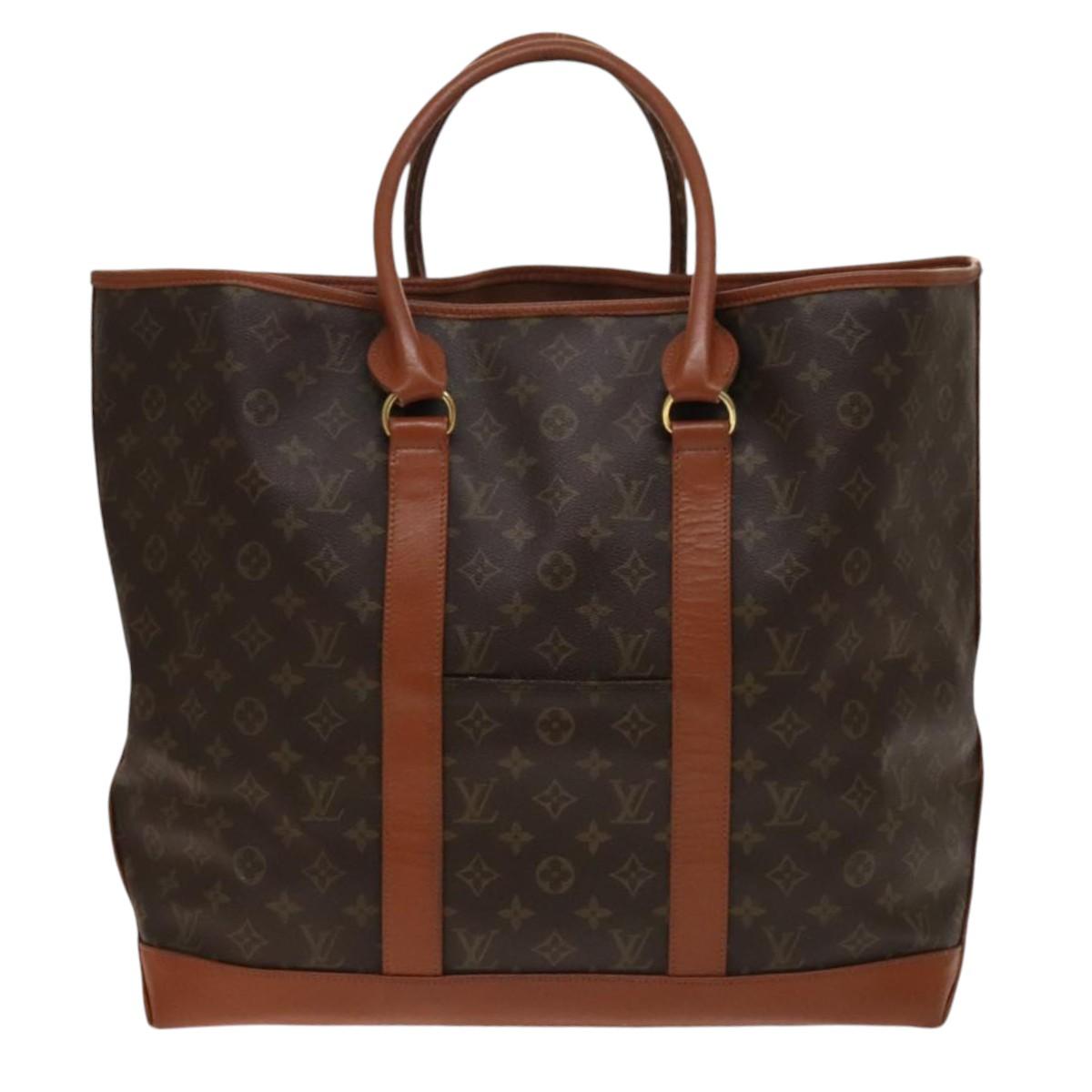 LOUIS VUITTON Monogram Sac Weekend GM Tote Bag M42420 LV Auth 138374