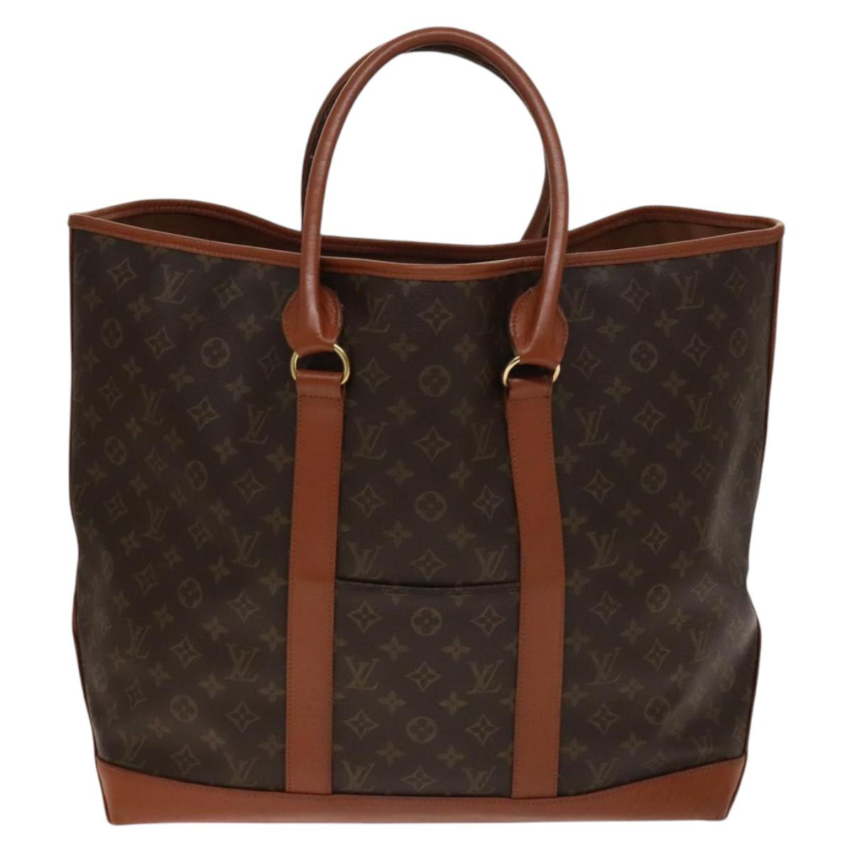 LOUIS VUITTON Monogram Sac Weekend GM Tote Bag M42420 LV Auth 138374
