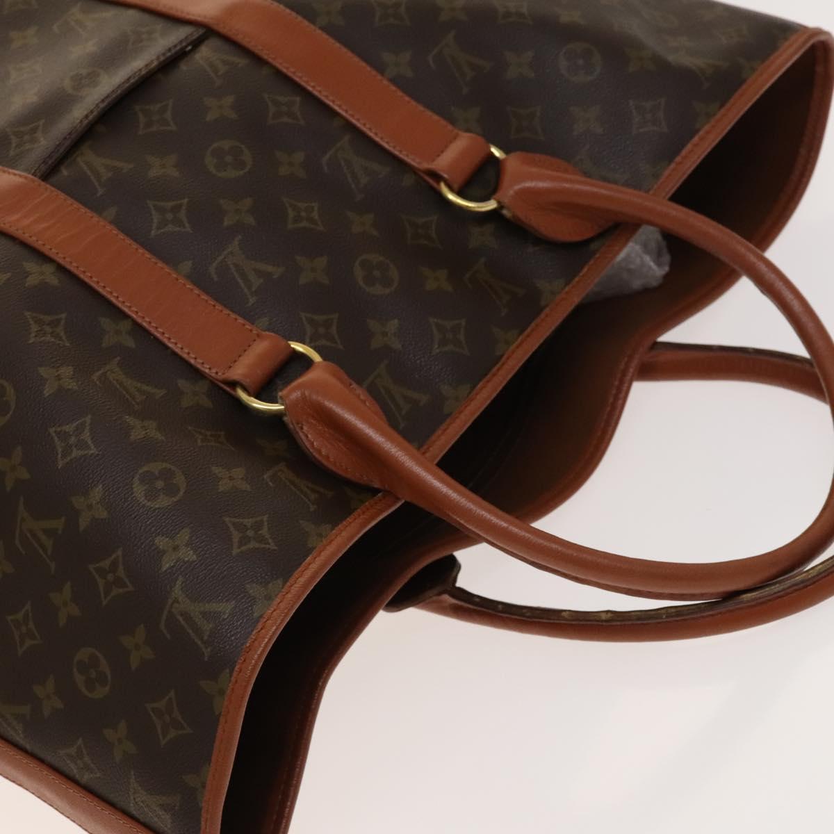 LOUIS VUITTON Monogram Sac Weekend GM Tote Bag M42420 LV Auth 138374