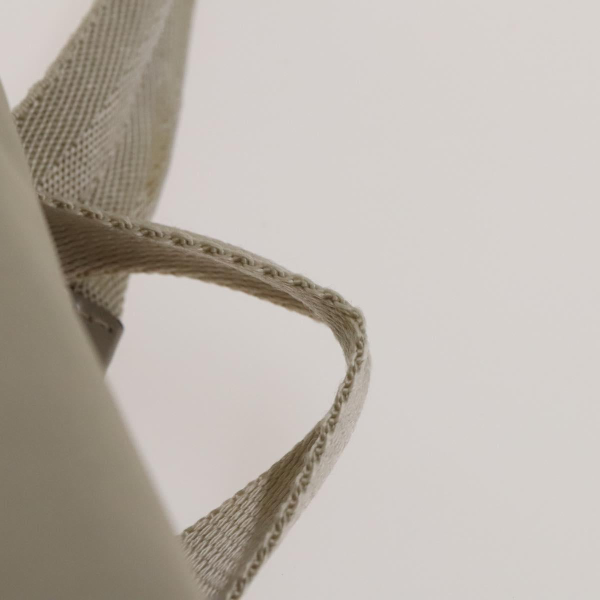 PRADA Backpack Nylon Ivory Silver Auth 138397