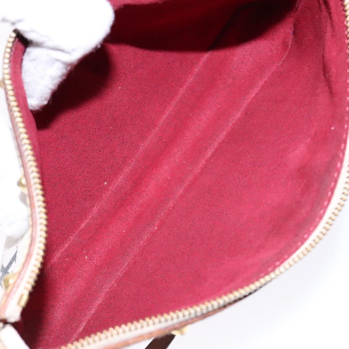LOUIS VUITTON Monogram Multicolor Pochette Pouch White M92649 LV Auth 138420