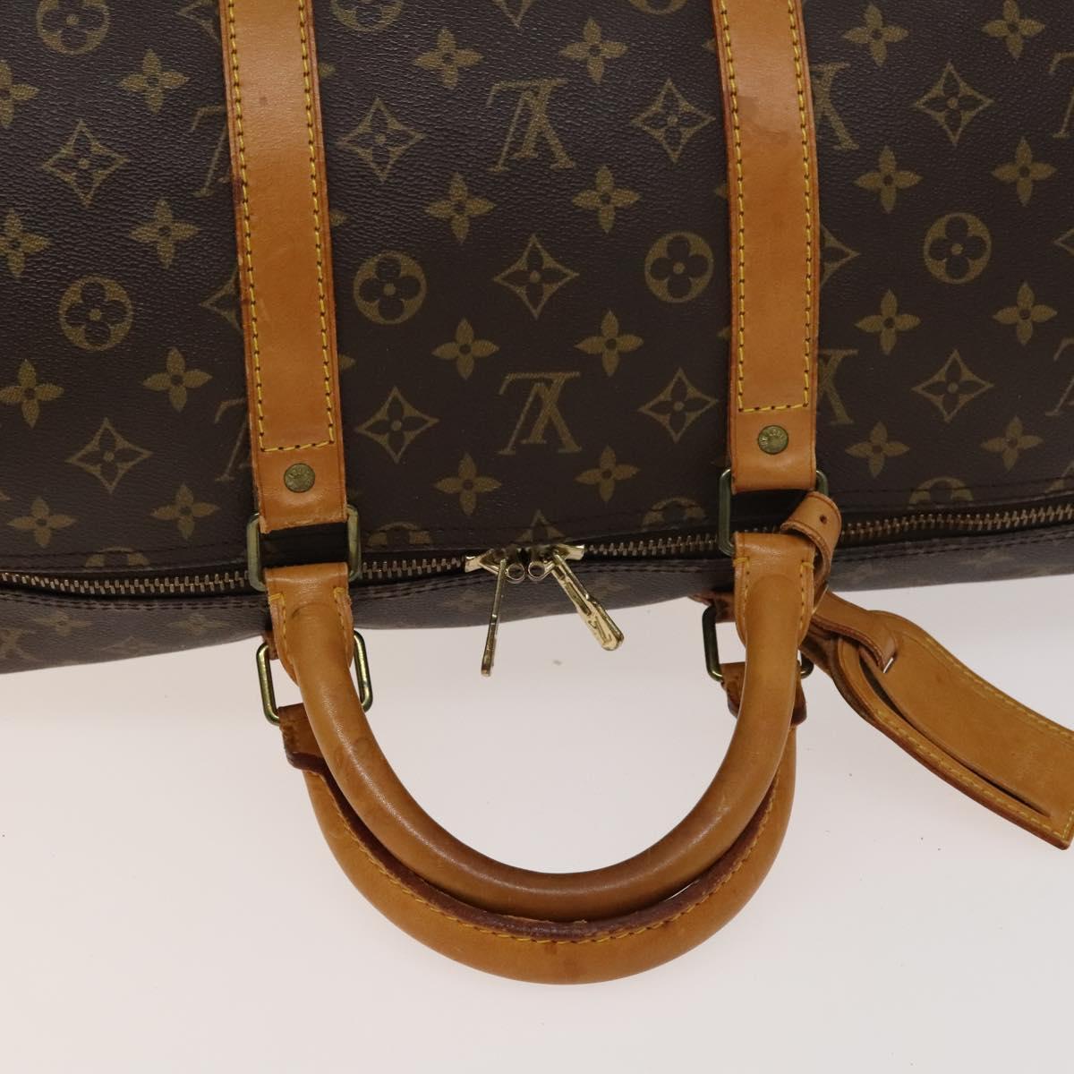 LOUIS VUITTON Monogram Keepall 55 Boston Bag M41424 LV Auth 138434
