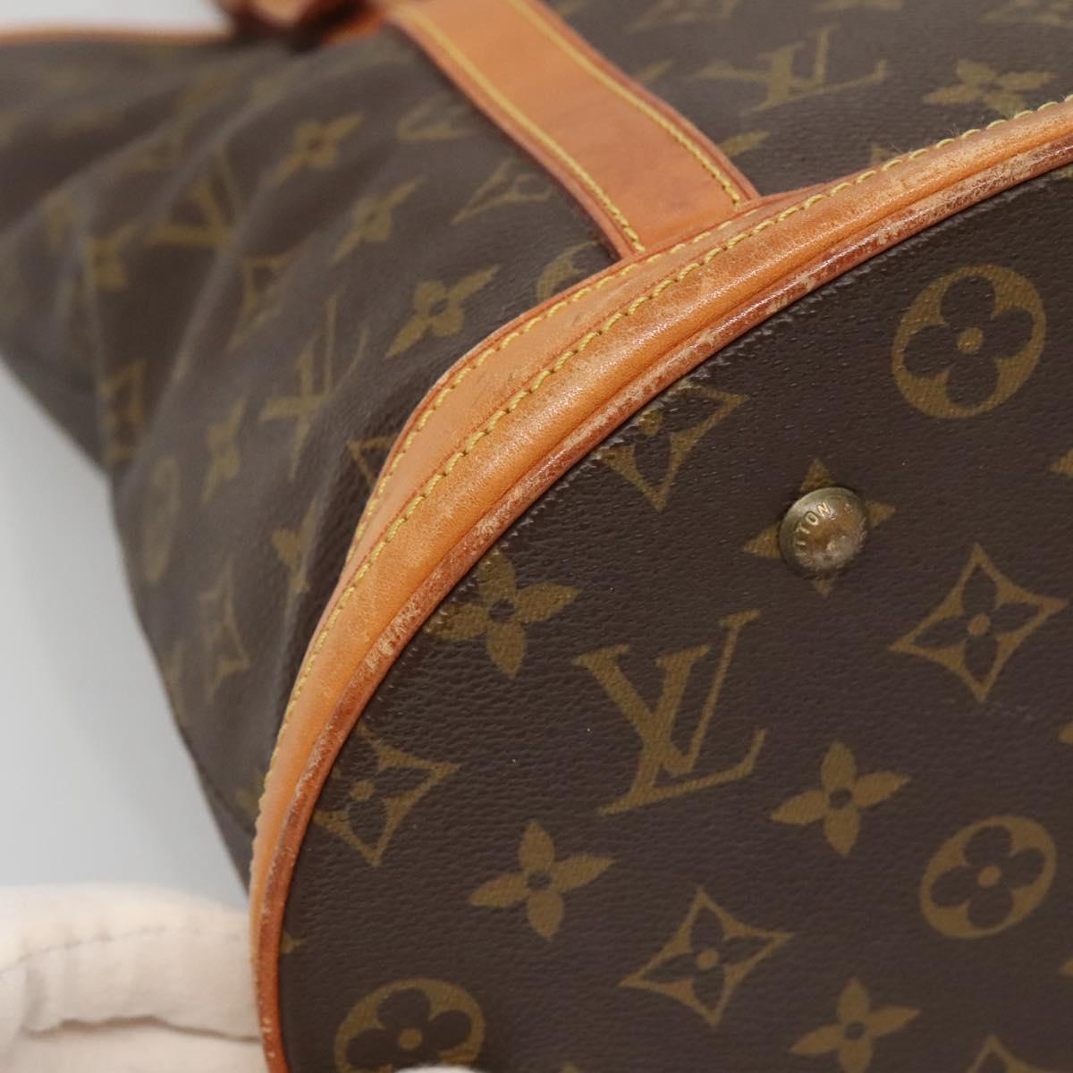 LOUIS VUITTON Monogram Bucket GM Shoulder Bag Vintage M42236 LV Auth 138435