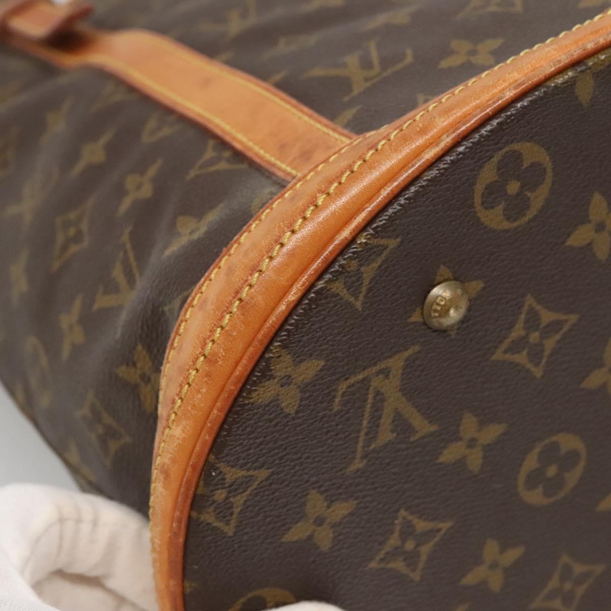 LOUIS VUITTON Monogram Bucket GM Shoulder Bag Vintage M42236 LV Auth 138435