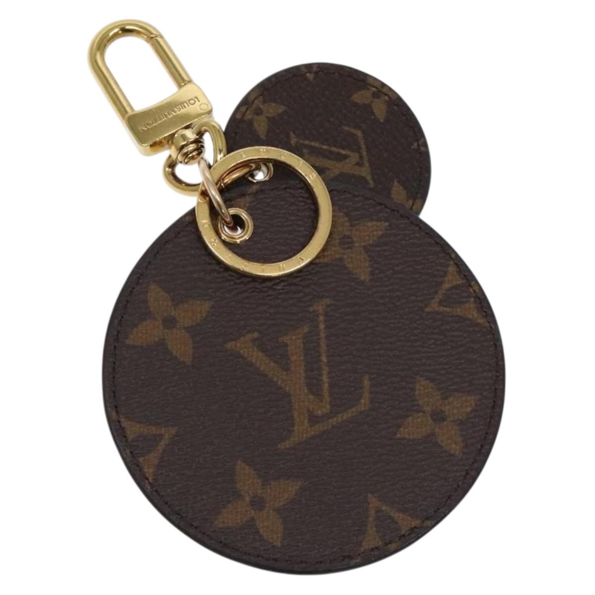 LOUIS VUITTON Reverse Giant Porte Cles Illustre Charm Gold M69317 Auth 138485