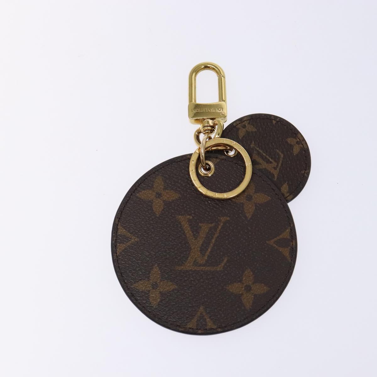LOUIS VUITTON Reverse Giant Porte Cles Illustre Charm Gold M69317 Auth 138485