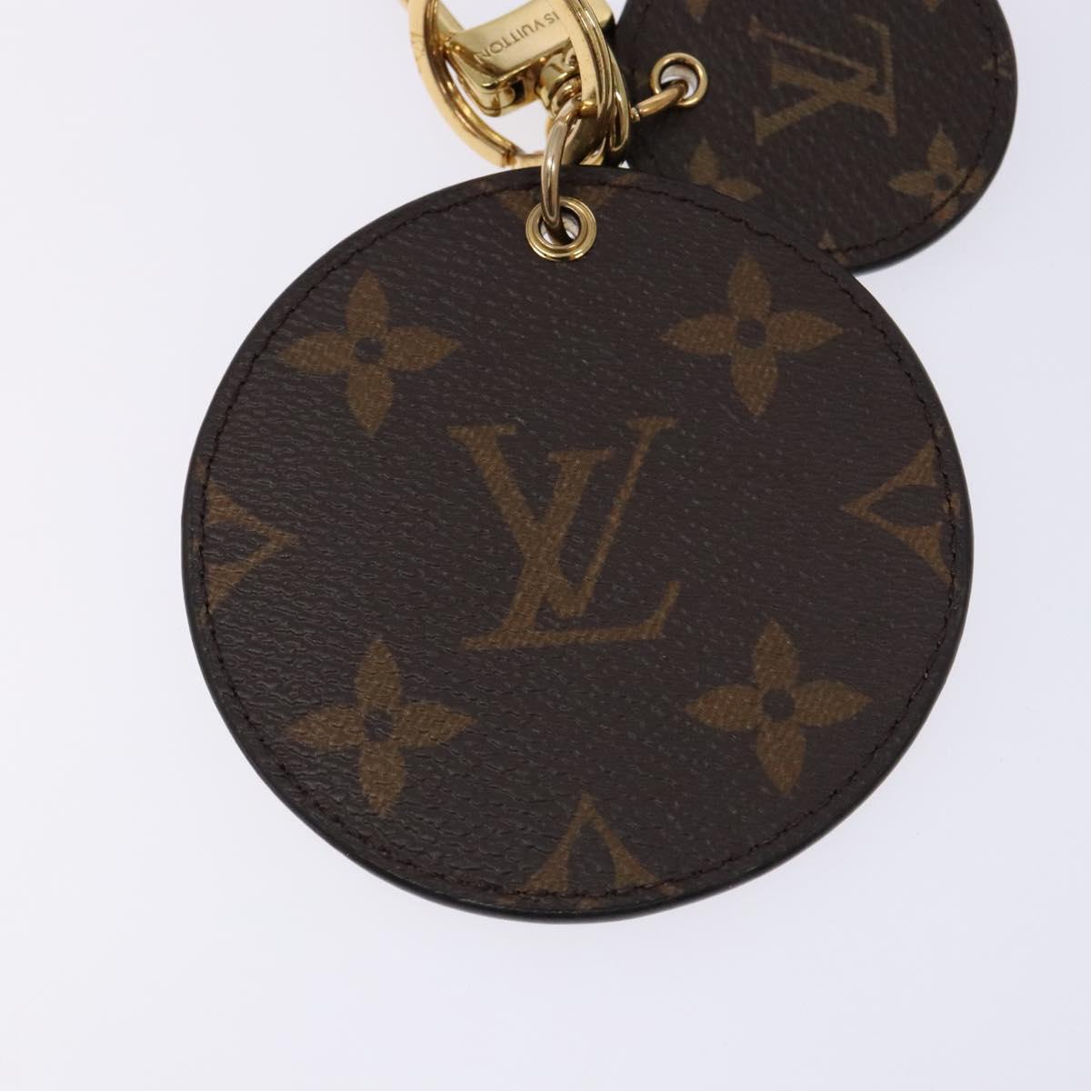 LOUIS VUITTON Reverse Giant Porte Cles Illustre Charm Gold M69317 Auth 138485