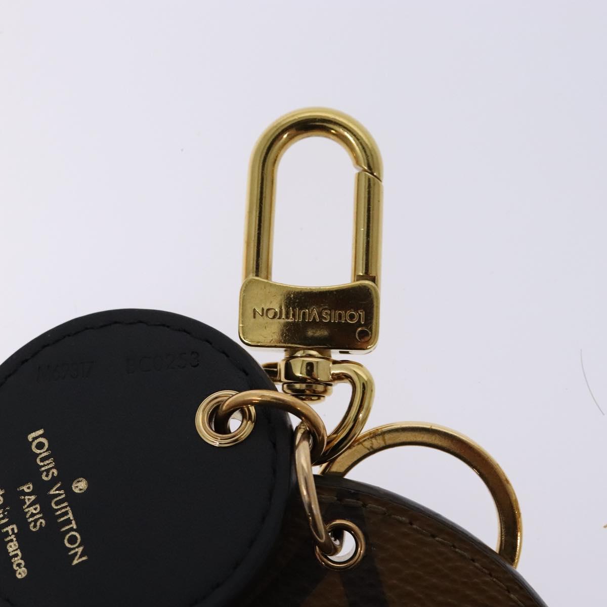 LOUIS VUITTON Reverse Giant Porte Cles Illustre Charm Gold M69317 Auth 138485