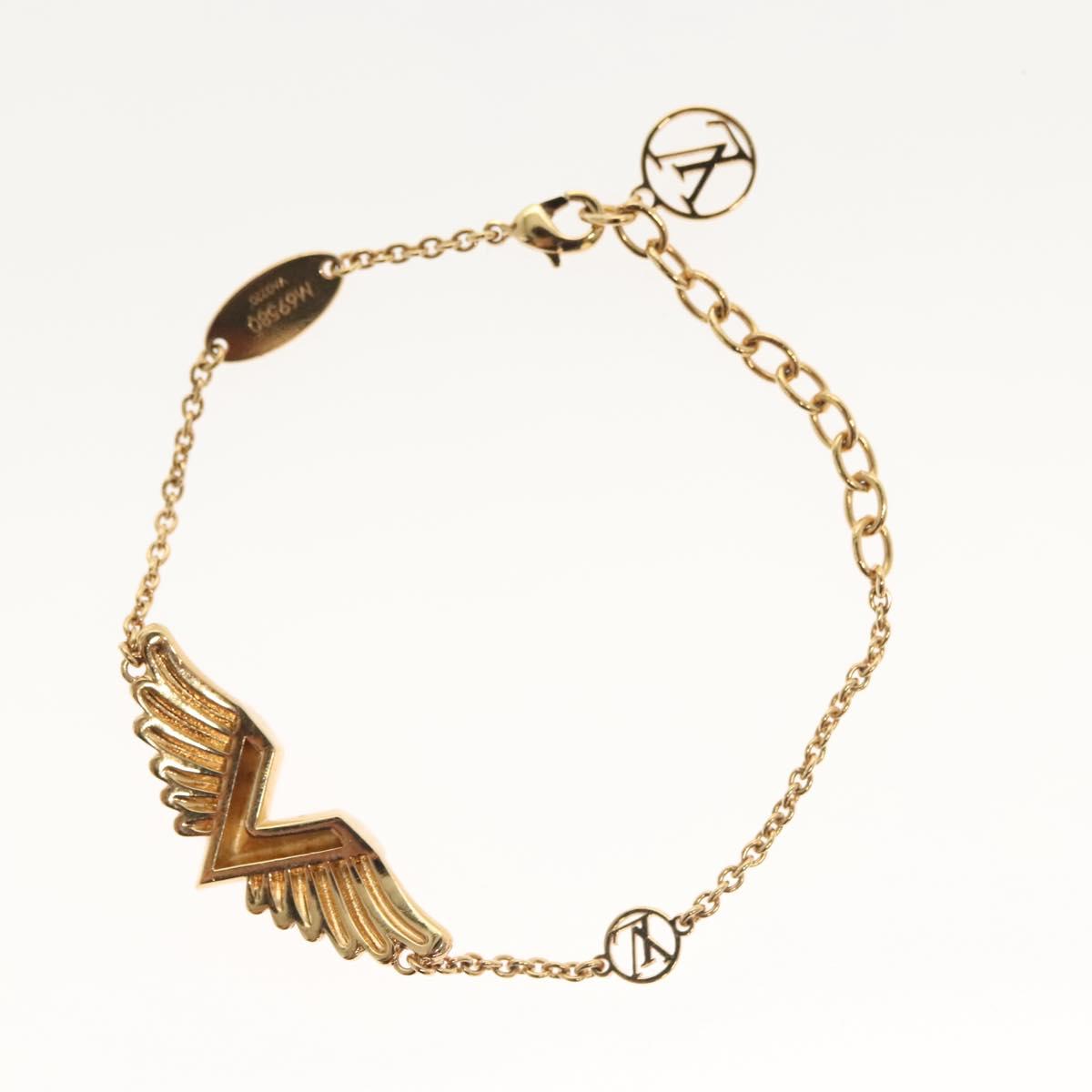 LOUIS VUITTON Brassley Essential V California Bracelet Gold M69580 Auth 138494