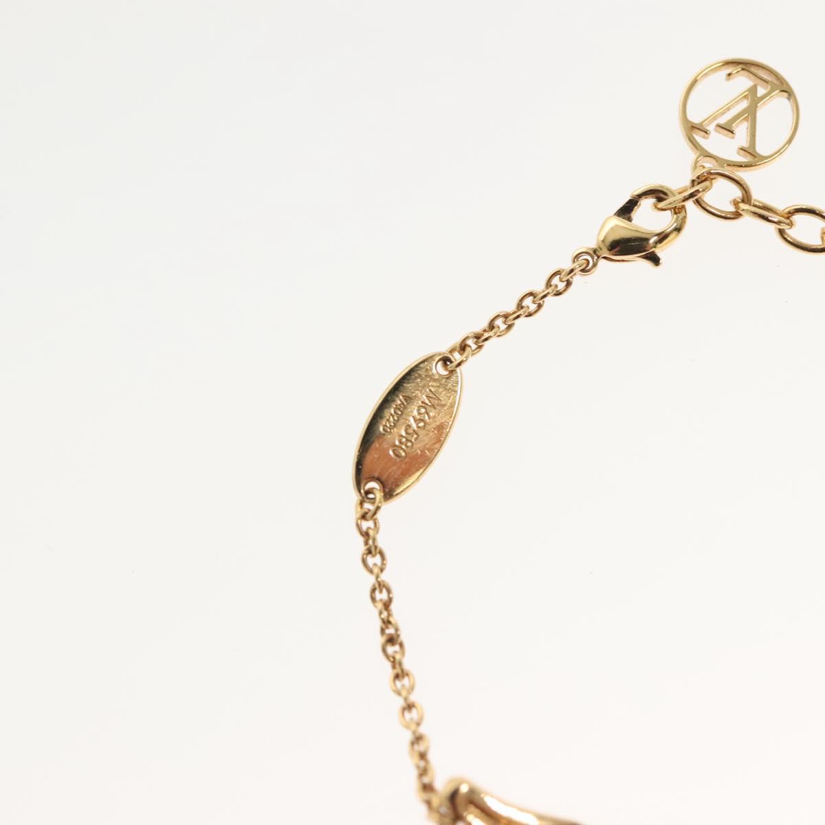 LOUIS VUITTON Brassley Essential V California Bracelet Gold M69580 Auth 138494