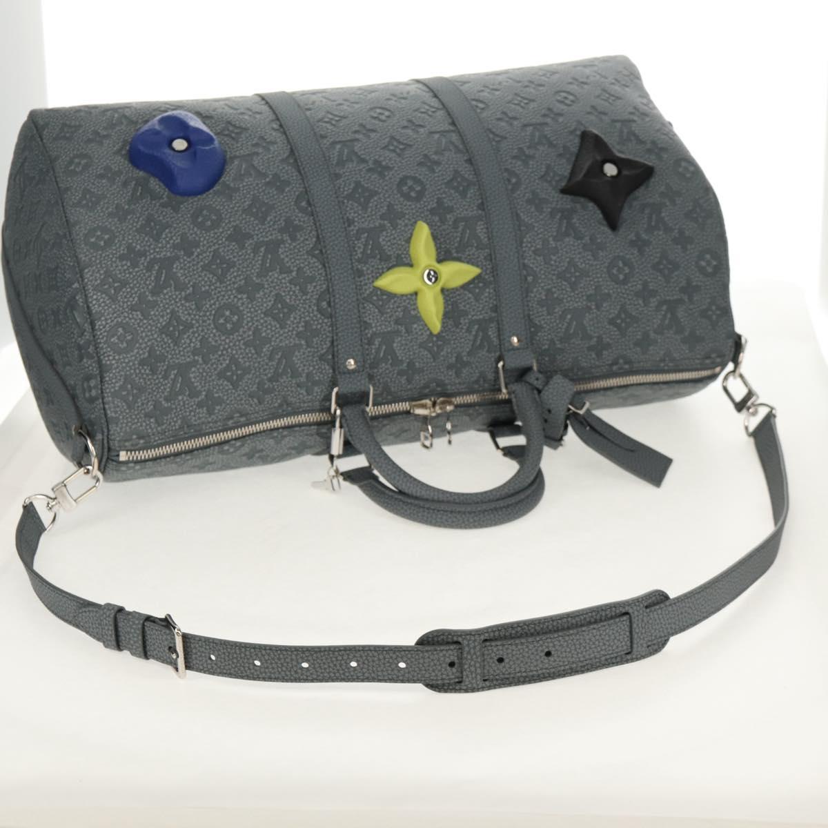 LOUIS VUITTON Taurillon Climbing Keepall Bandouliere 50 Bag M20901 Auth 138514SM