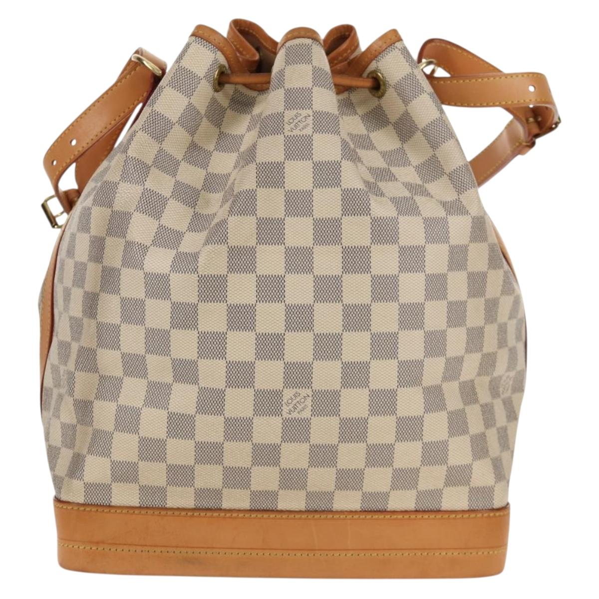 LOUIS VUITTON Damier Azur Noe Shoulder Bag N42222 LV Auth 138518V