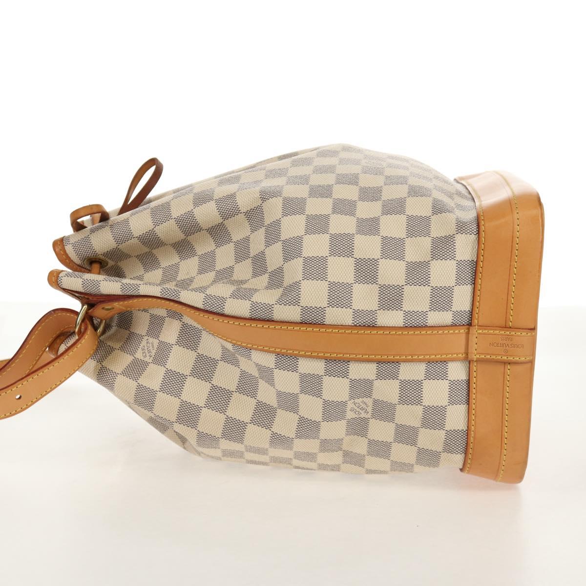 LOUIS VUITTON Damier Azur Noe Shoulder Bag N42222 LV Auth 138518V