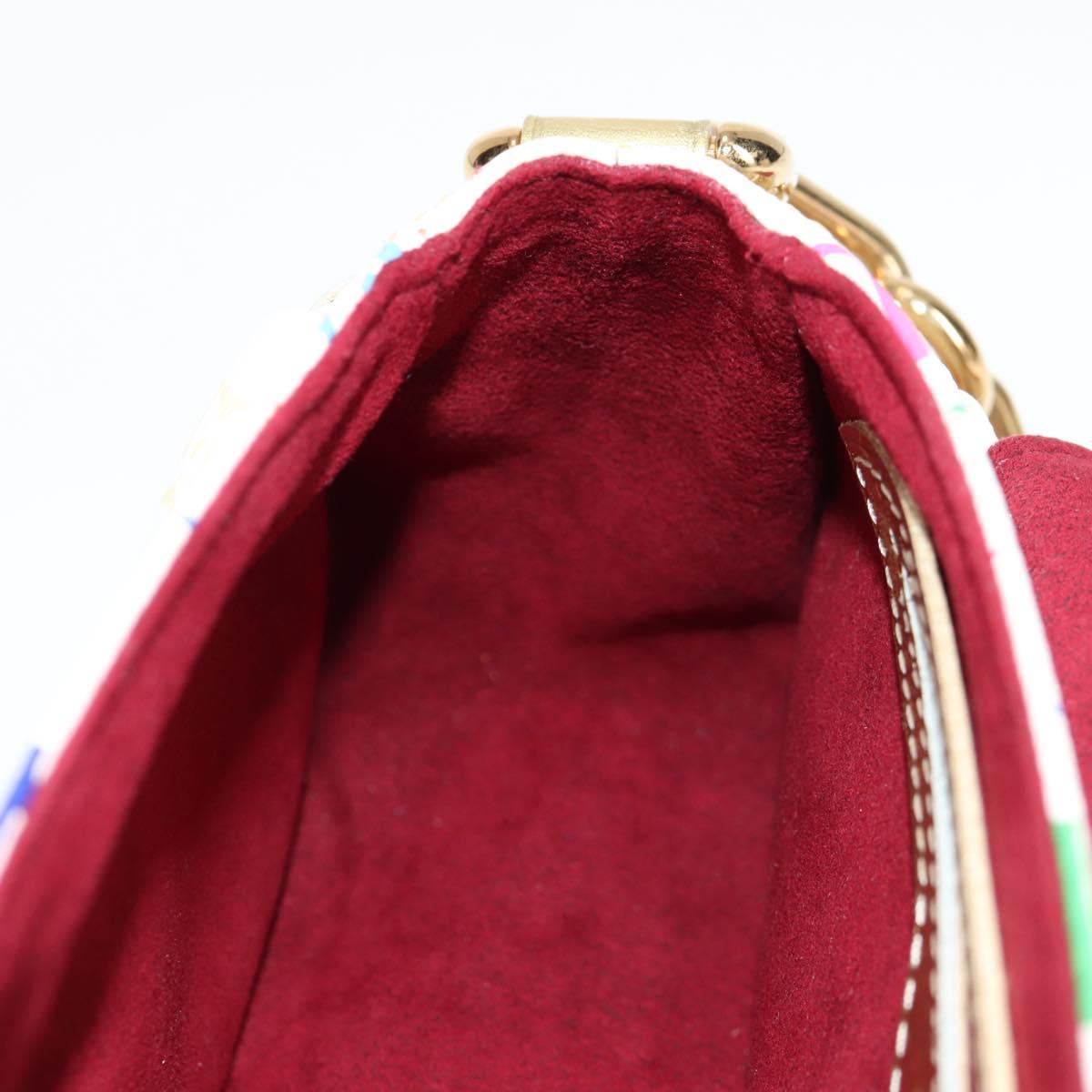 LOUIS VUITTON Monogram Multicolor Marilyn Shoulder Bag White M40206 Auth 138531SAV