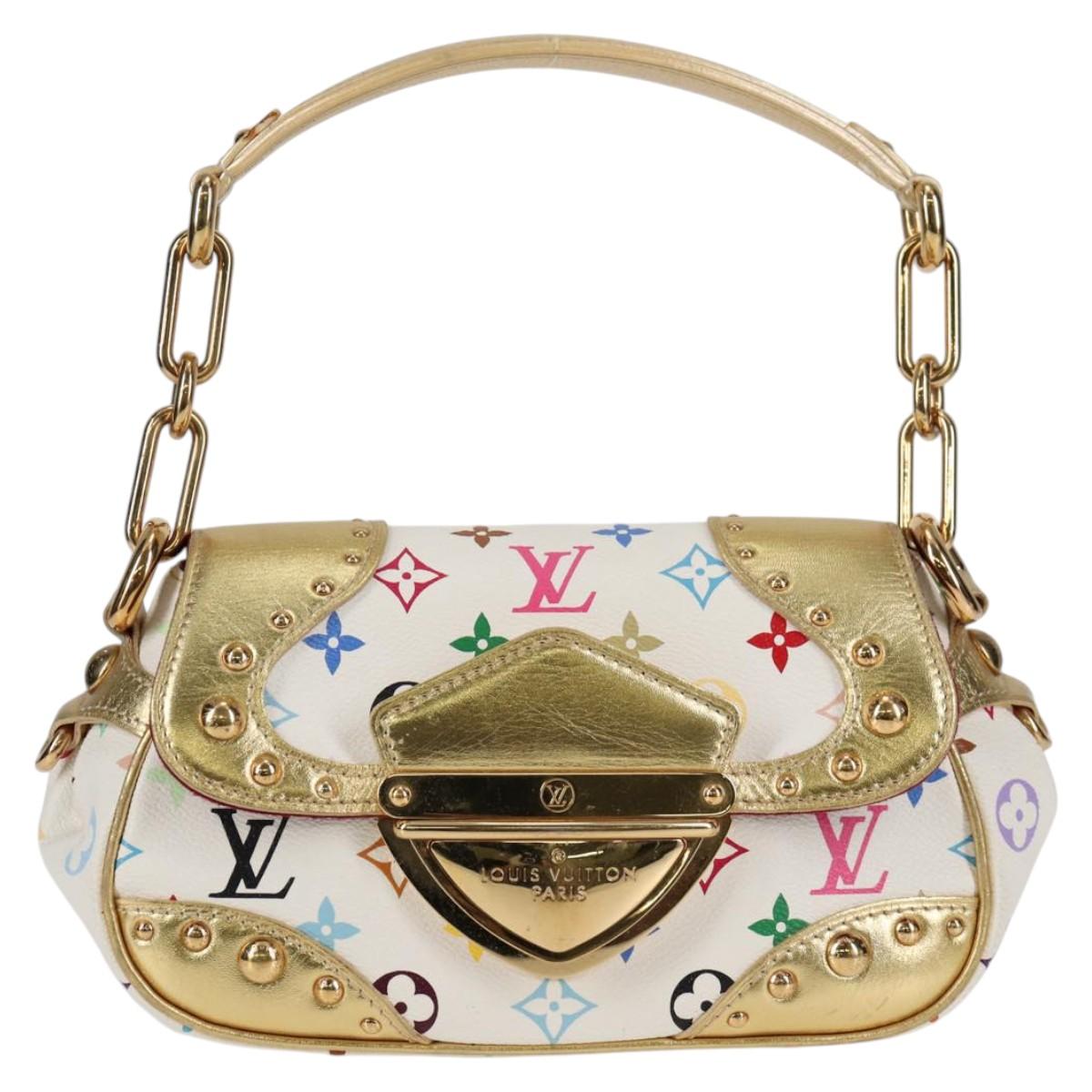LOUIS VUITTON Monogram Multicolor Marilyn Shoulder Bag White M40206 Auth 138531SAV