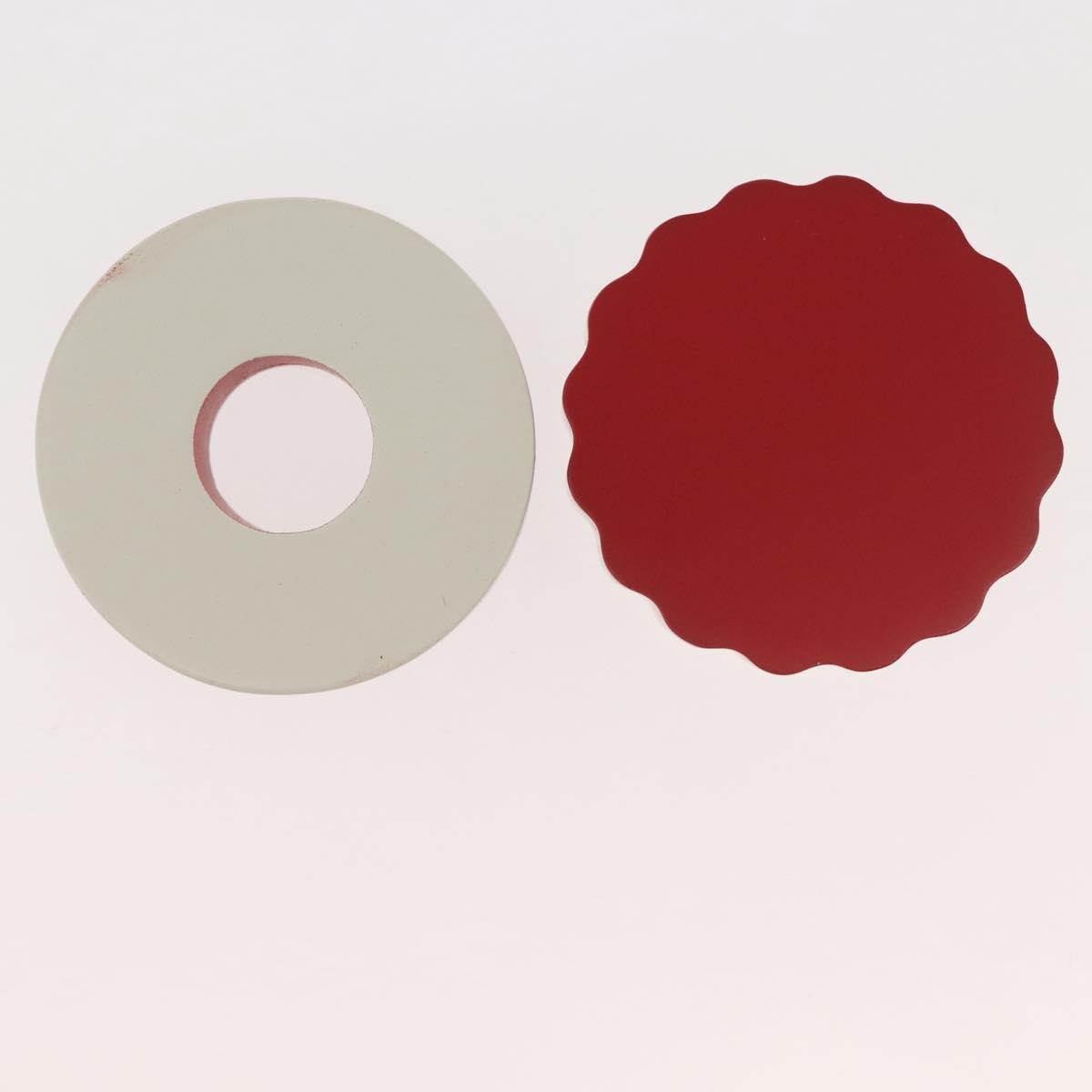 PRADA Memo Stand Wood Red Auth 138578