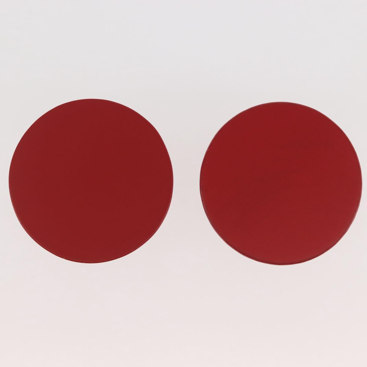 PRADA Memo Stand Wood Red Auth 138578