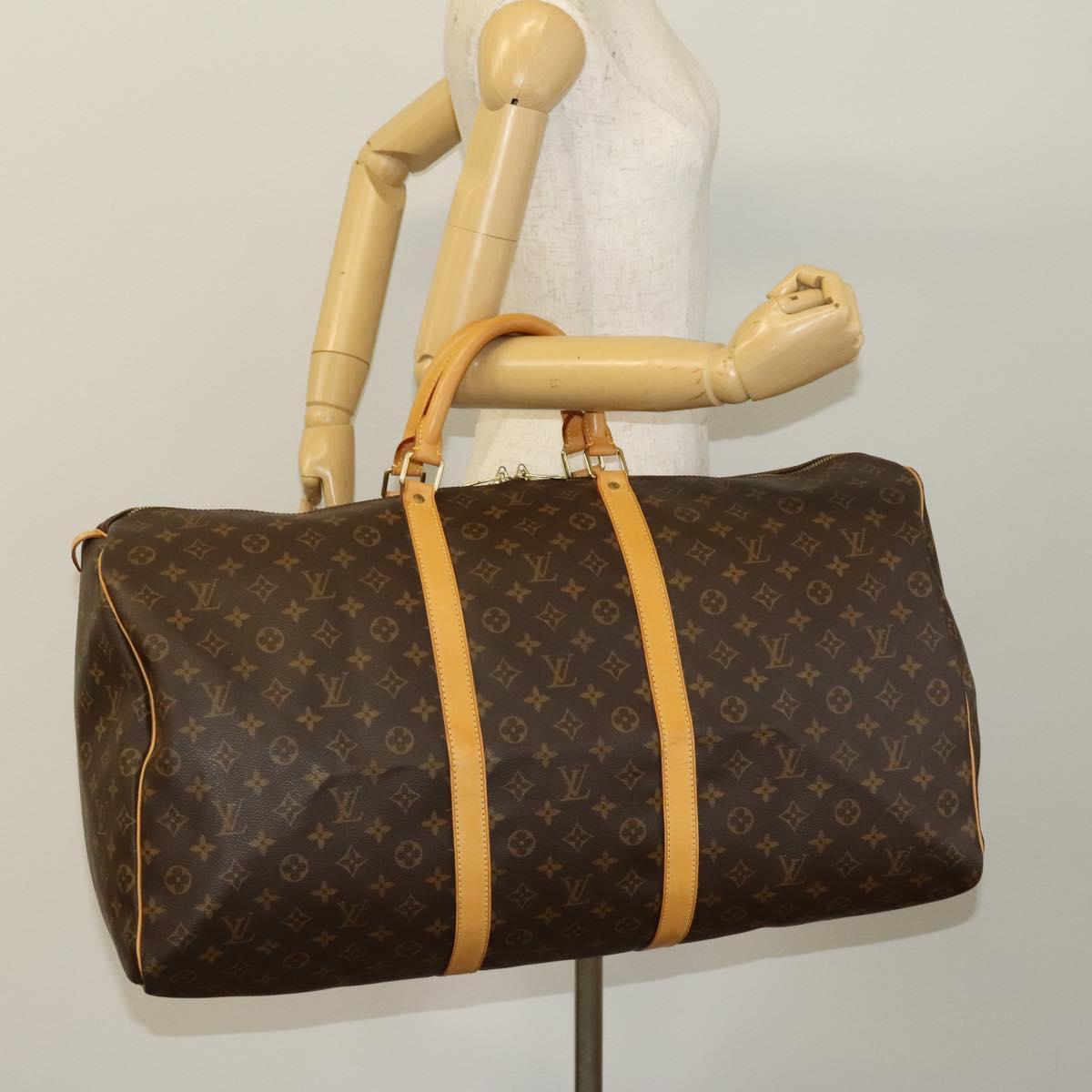 LOUIS VUITTON Monogram Keepall 60 Boston Bag M41422 LV Auth 138580