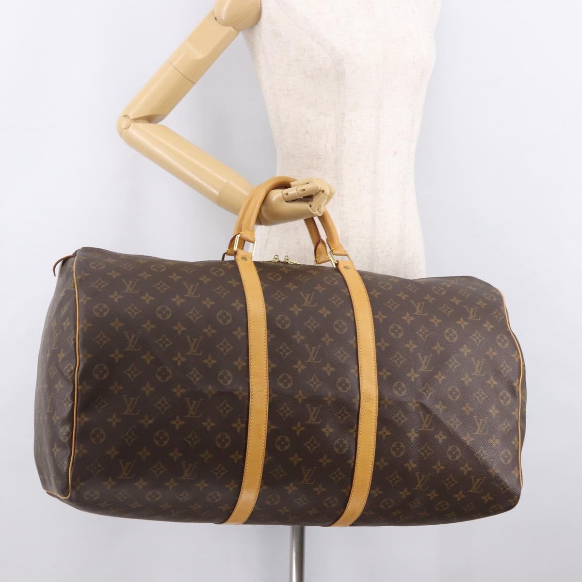 LOUIS VUITTON Monogram Keepall 60 Boston Bag M41422 LV Auth 138580