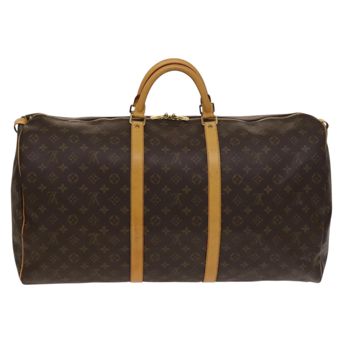 LOUIS VUITTON Monogram Keepall 60 Boston Bag M41422 LV Auth 138580