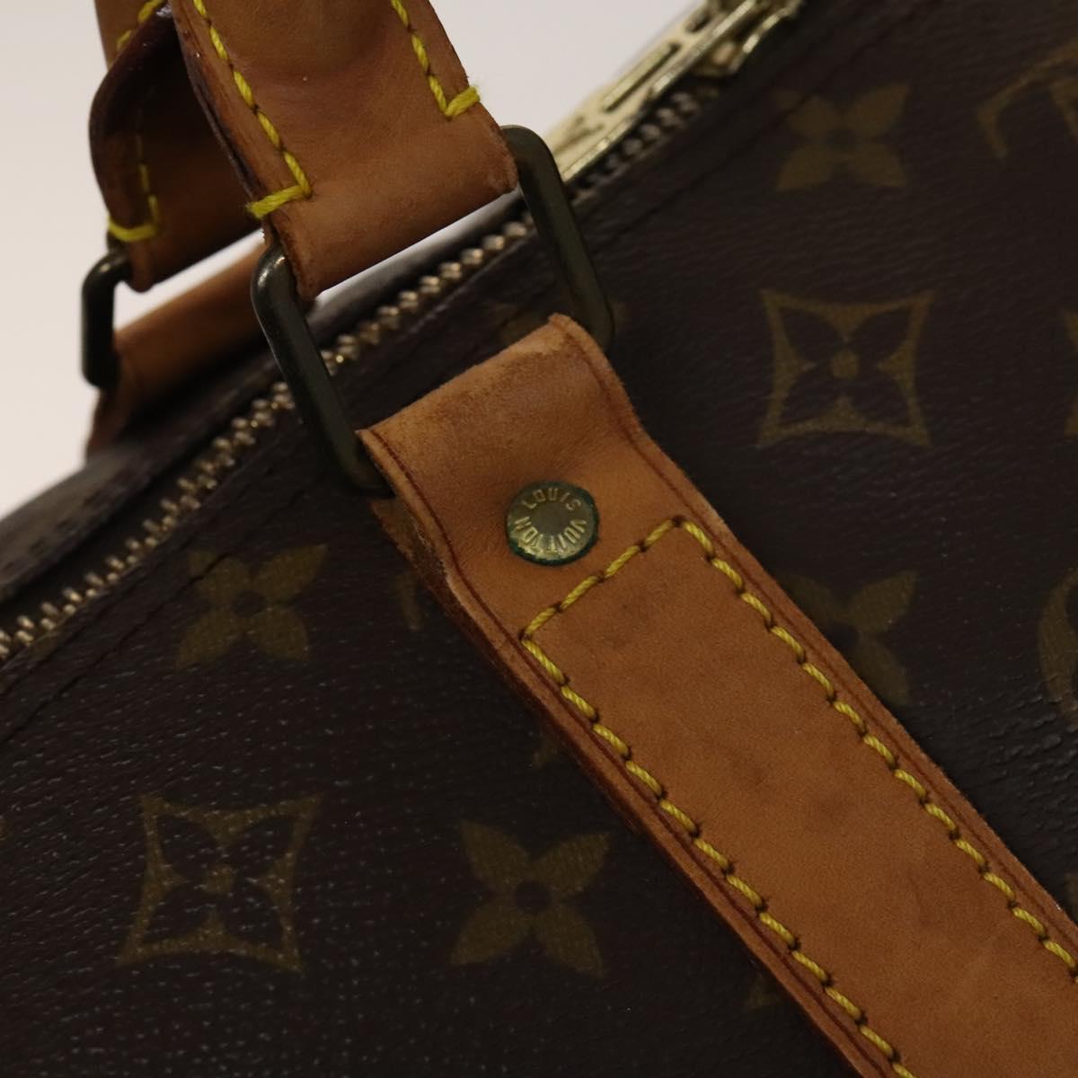 LOUIS VUITTON Monogram Keepall Bandouliere 60 Boston Bag M41412 LV Auth 138583