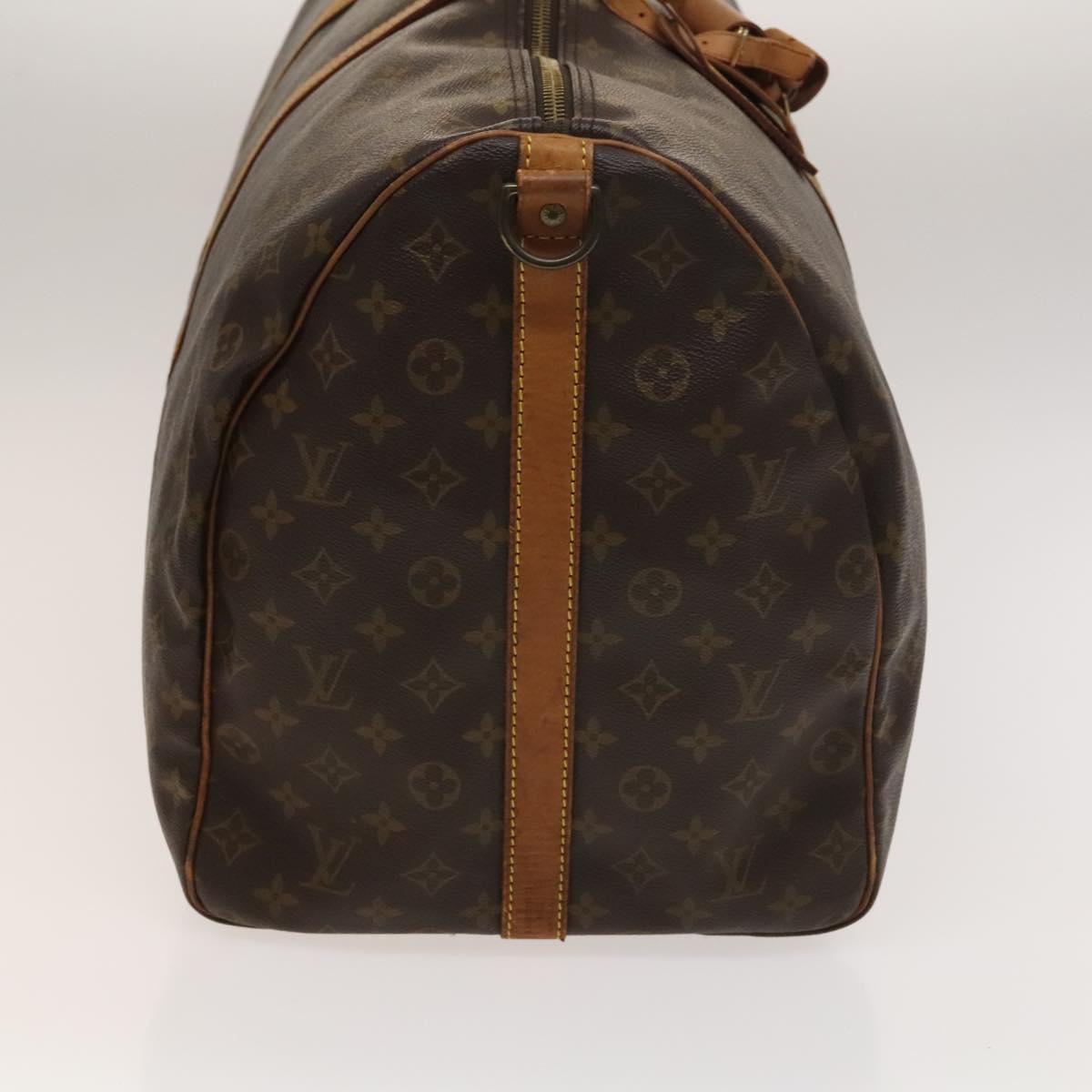 LOUIS VUITTON Monogram Keepall Bandouliere 60 Boston Bag M41412 LV Auth 138583