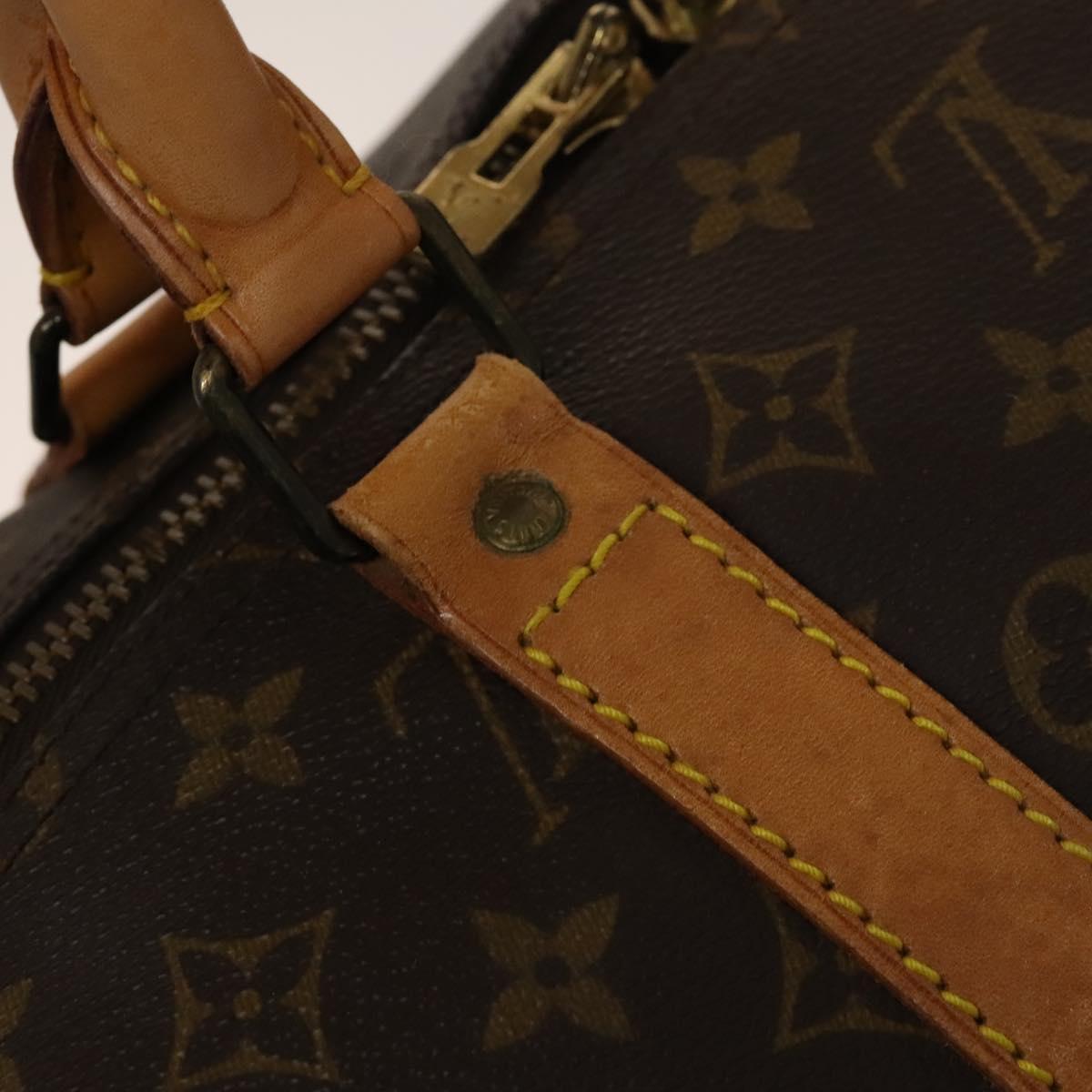 LOUIS VUITTON Monogram Keepall 55 Boston Bag M41424 LV Auth 138587