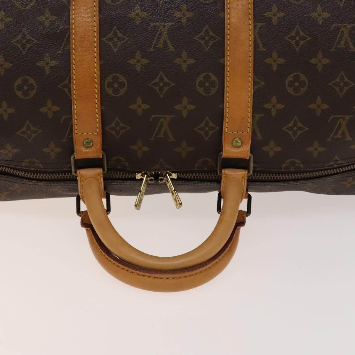 LOUIS VUITTON Monogram Keepall 55 Boston Bag M41424 LV Auth 138587