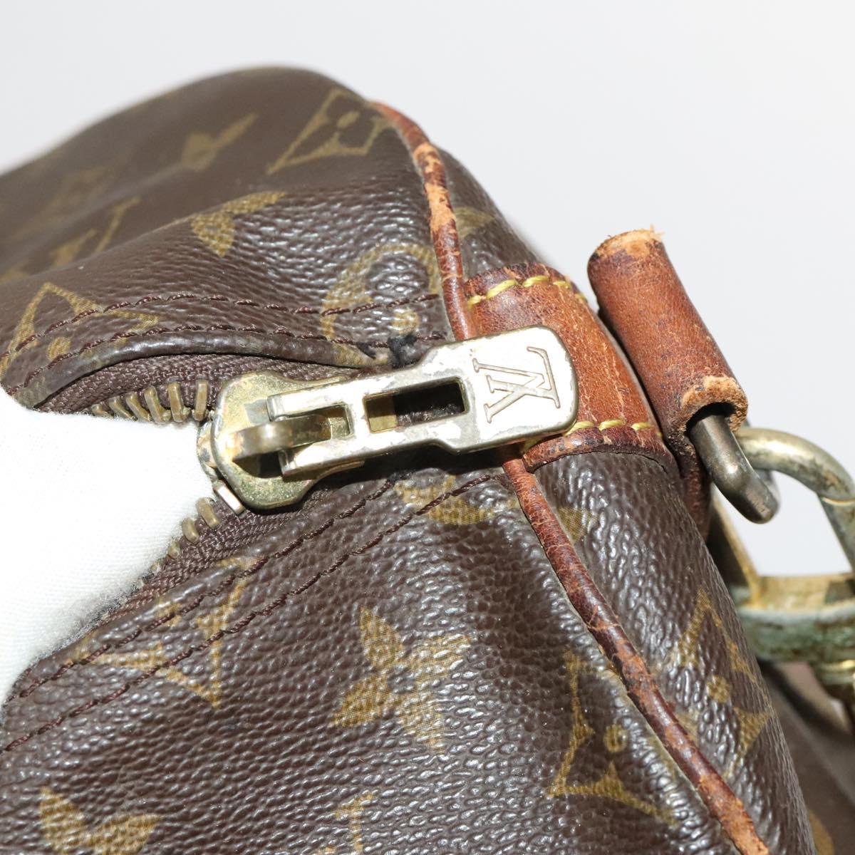 LOUIS VUITTON Monogram Keepall Bandouliere 55 Boston Bag M41414 LV Auth 138588