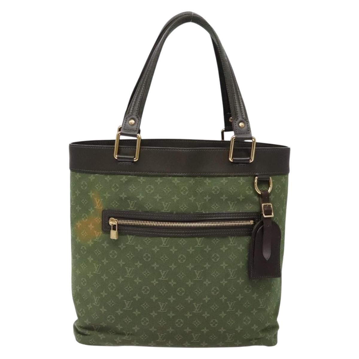 LOUIS VUITTON Monogram Mini Lucille GM Tote Bag TST Khaki M92681 LV Auth 138591