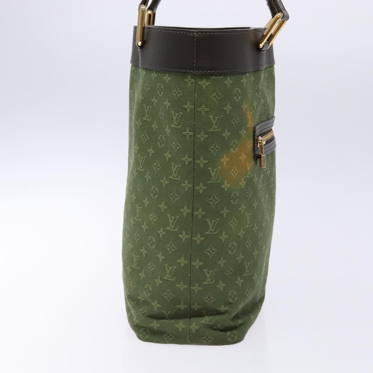LOUIS VUITTON Monogram Mini Lucille GM Tote Bag TST Khaki M92681 LV Auth 138591