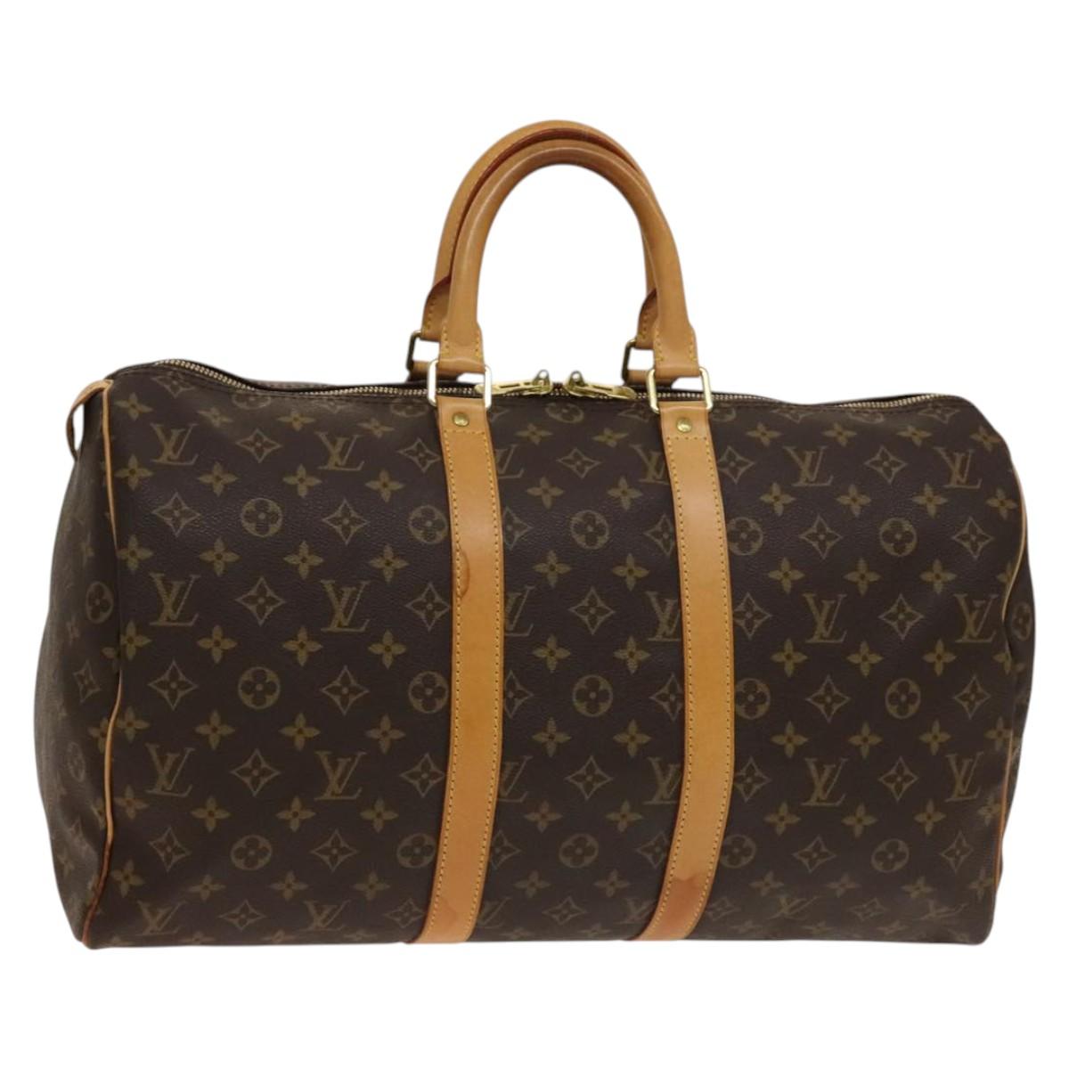 LOUIS VUITTON Monogram Keepall 45 Boston Bag M41428 LV Auth 138601