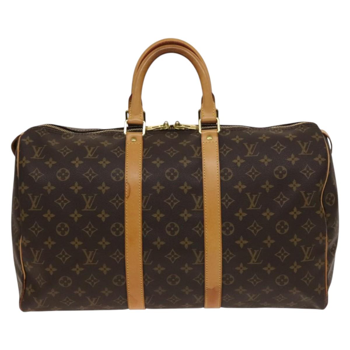 LOUIS VUITTON Monogram Keepall 45 Boston Bag M41428 LV Auth 138601