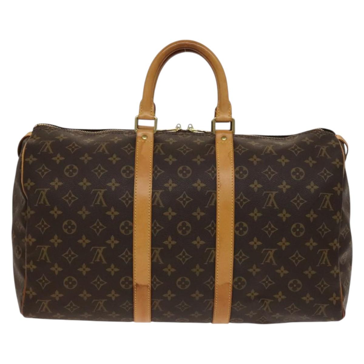 LOUIS VUITTON Monogram Keepall 45 Boston Bag M41428 LV Auth 138601