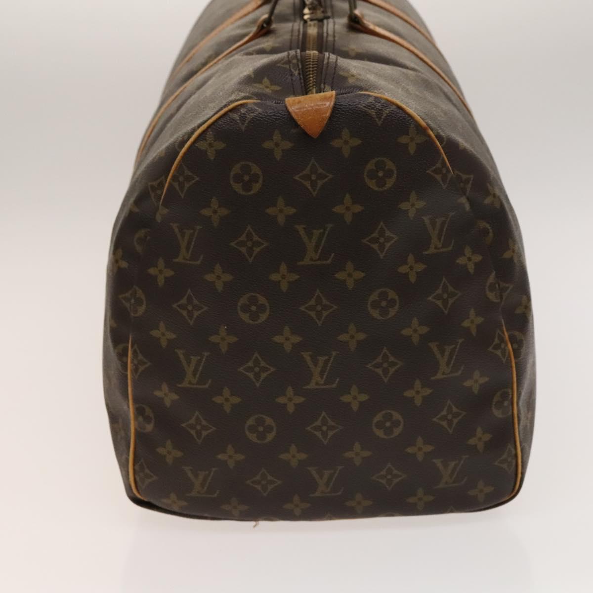 LOUIS VUITTON Monogram Keepall 55 Boston Bag M41424 LV Auth 138603