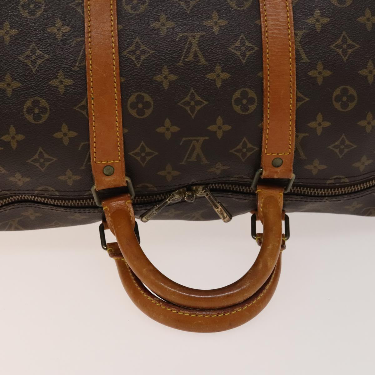 LOUIS VUITTON Monogram Keepall 55 Boston Bag M41424 LV Auth 138603