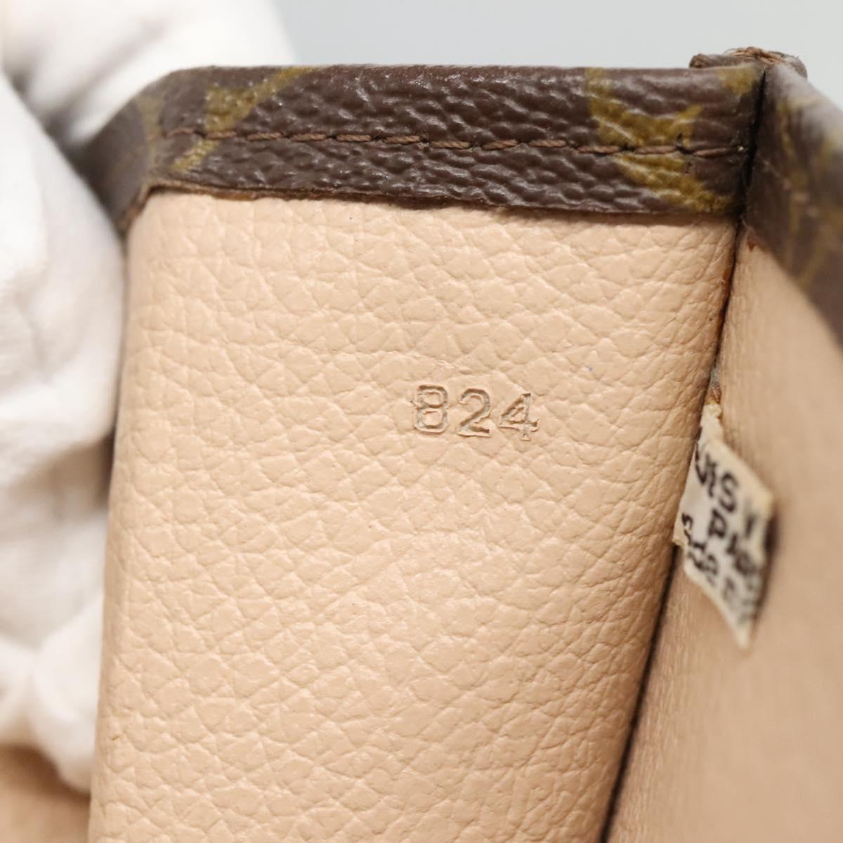 LOUIS VUITTON Monogram Sac Plat Hand Bag M51140 LV Auth 138612
