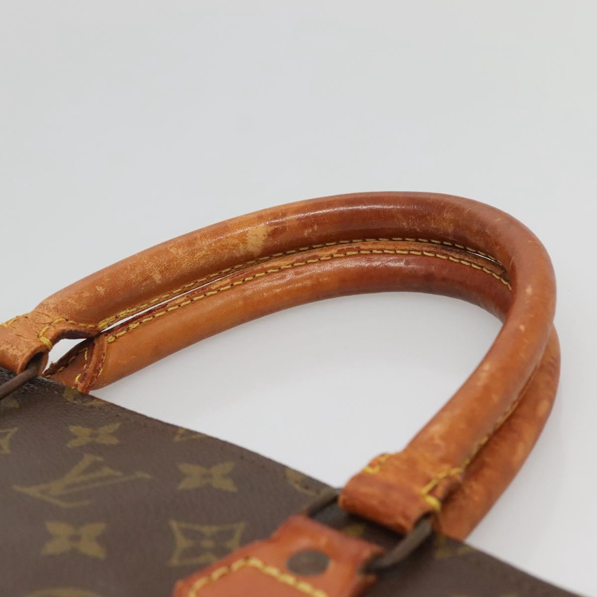 LOUIS VUITTON Monogram Sac Plat Hand Bag M51140 LV Auth 138612
