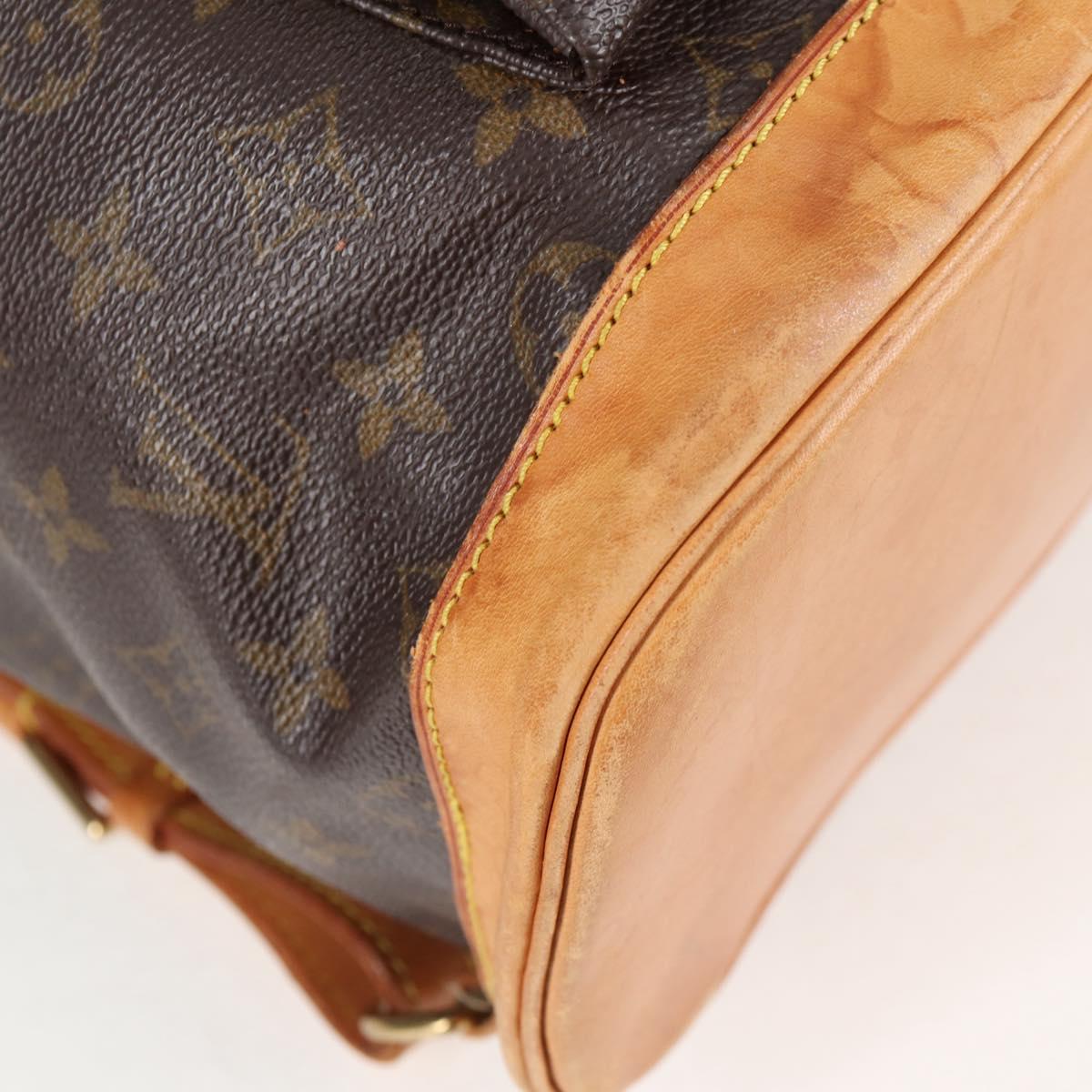 LOUIS VUITTON Monogram Montsouris GM Backpack M51135 LV Auth 138617