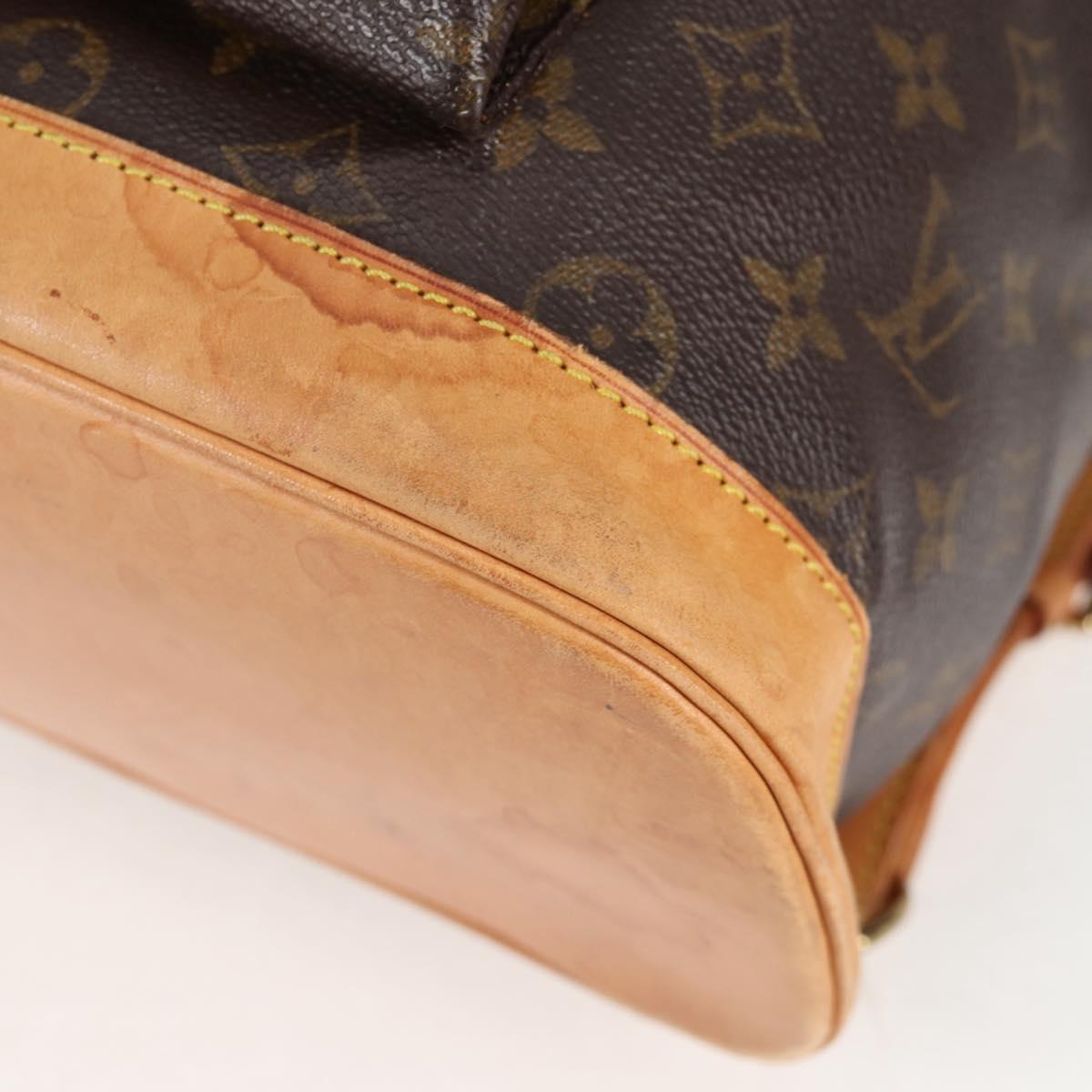 LOUIS VUITTON Monogram Montsouris GM Backpack M51135 LV Auth 138617